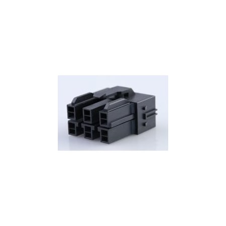 Molex 6.5Mm Wtb Recpt Hse Pbtp Blk 6Ckt 1510492606